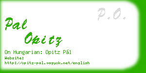 pal opitz business card